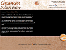 Tablet Screenshot of cinamonindianbistro.com